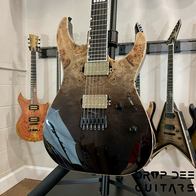 ESP E-II M-II HT Electric Guitar w/ Case - Black Natural Fade