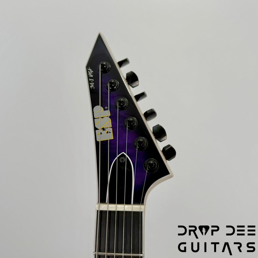 ESP USA M-I NTB NT Electric Guitar w/ Case - Dark Purple Sunburst
