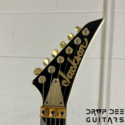 Jackson USA Custom Shop Special Edition Rhoads Electric Guitar w/ Case - Snow White w/ Black Vintage Pinstripes, Nitro-Tour Heavy Relic