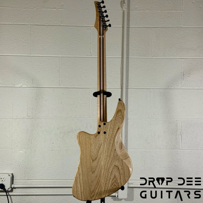 GV Guitars Vincent Baritone Electric Guitar w/ Case - Natural