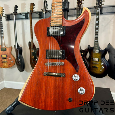 Dunable USA Custom Shop R2 Baritone Electric Guitar w/ Case - Light Reddish Brown