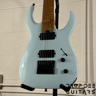 Jackson Pro Series Misha Mansoor Signature Juggernaut ET7 Evertune 7-String Baritone Electric Guitar w/ Case - Gulf Blue