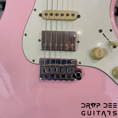 Schecter Custom Shop Traditional Wembley HSS Electric Guitar w/ Case - Shell Pink Aged Nitro