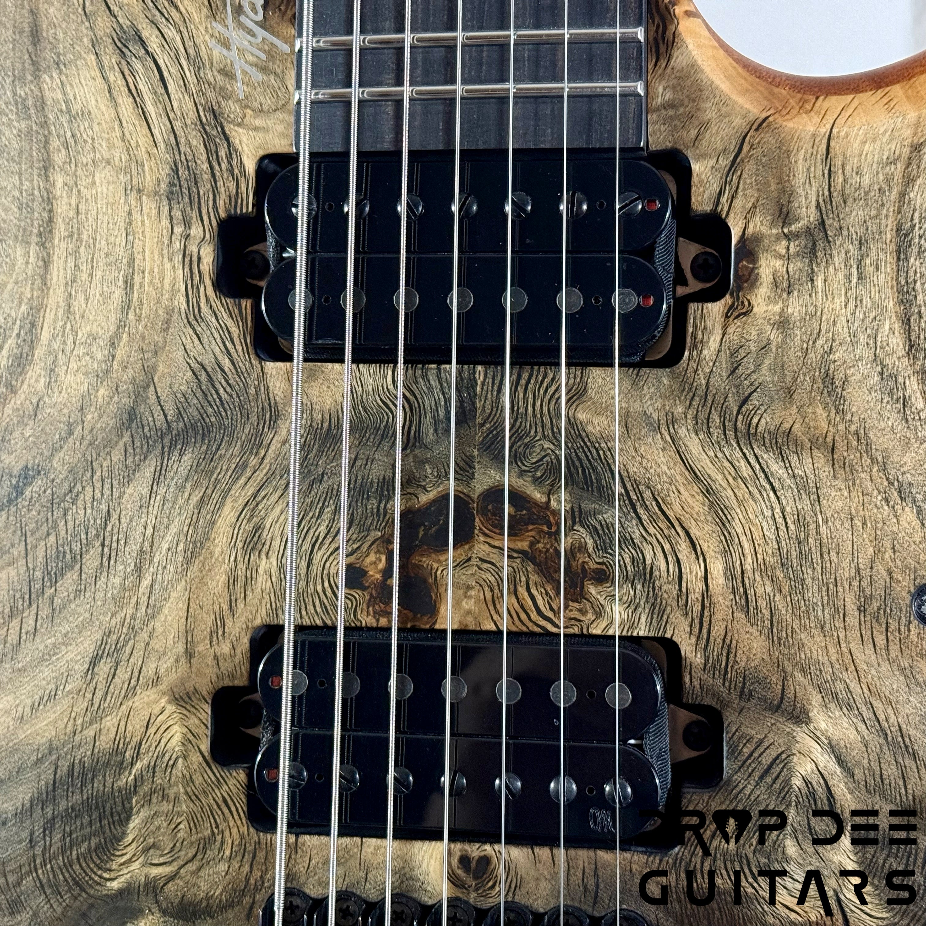 Mayones Hydra Elite 7 7-String Headless Electric Guitar w/ Bag - Natural