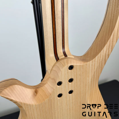 Infinia Neptune Headless Electric Guitar w/ Bag - Obsidian Black