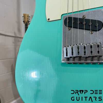 Schecter USA Custom Shop Nick Johnston Signature PT Electric Guitar w/ Case (1026) - Atomic Green Aged Nitro