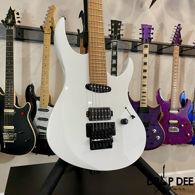 Balaguer Select Series Diablo Retro 27 FR Electric Guitar w/ Bag - Gloss Solid White