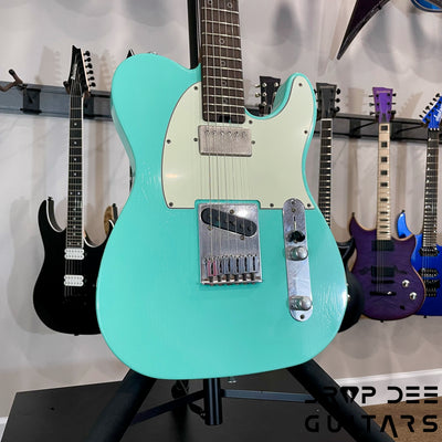 Schecter USA Custom Shop Nick Johnston Signature PT Electric Guitar w/ Case (1026) - Atomic Green Aged Nitro