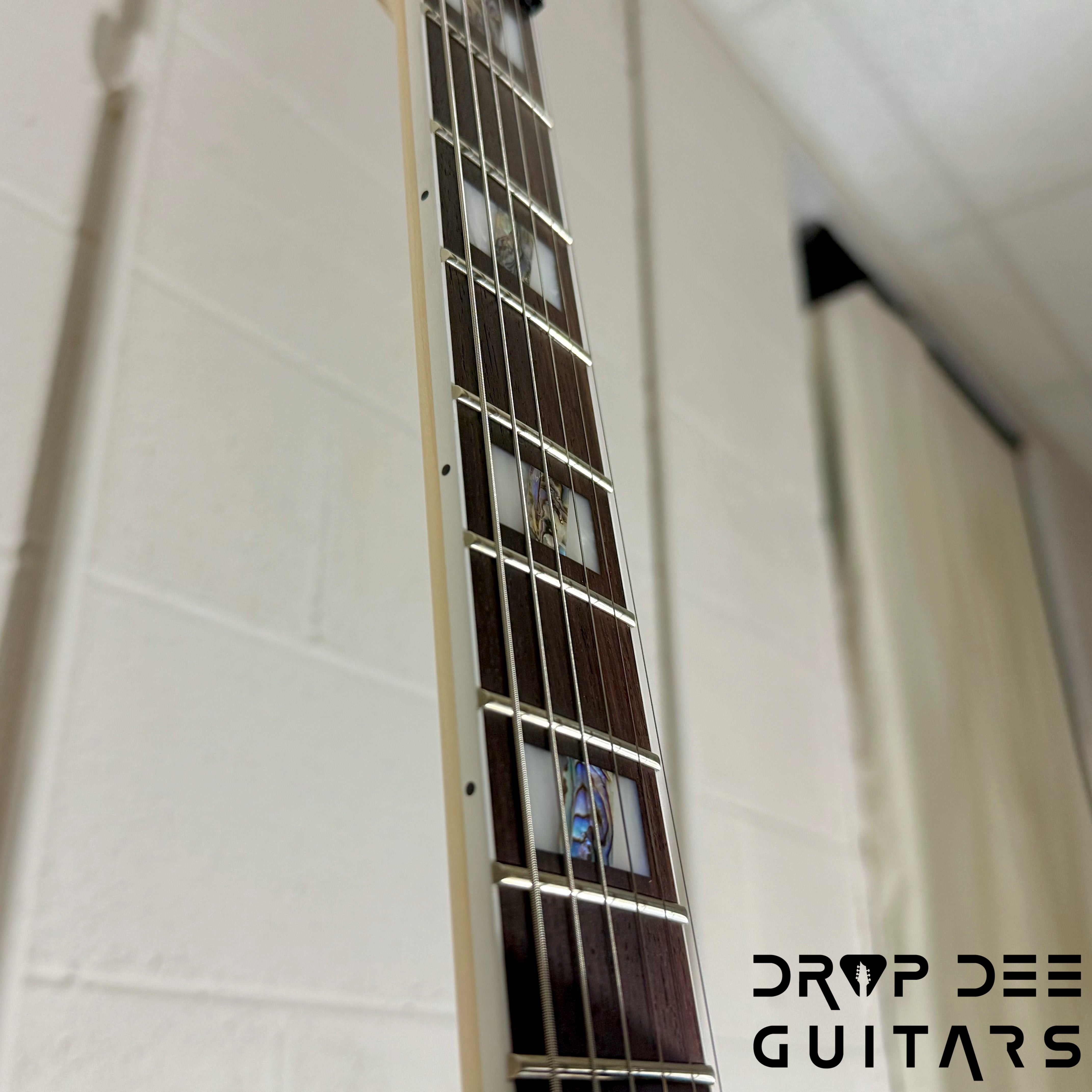 Ibanez Prestige RG653DX Electric Guitar w/ Case - White Flat