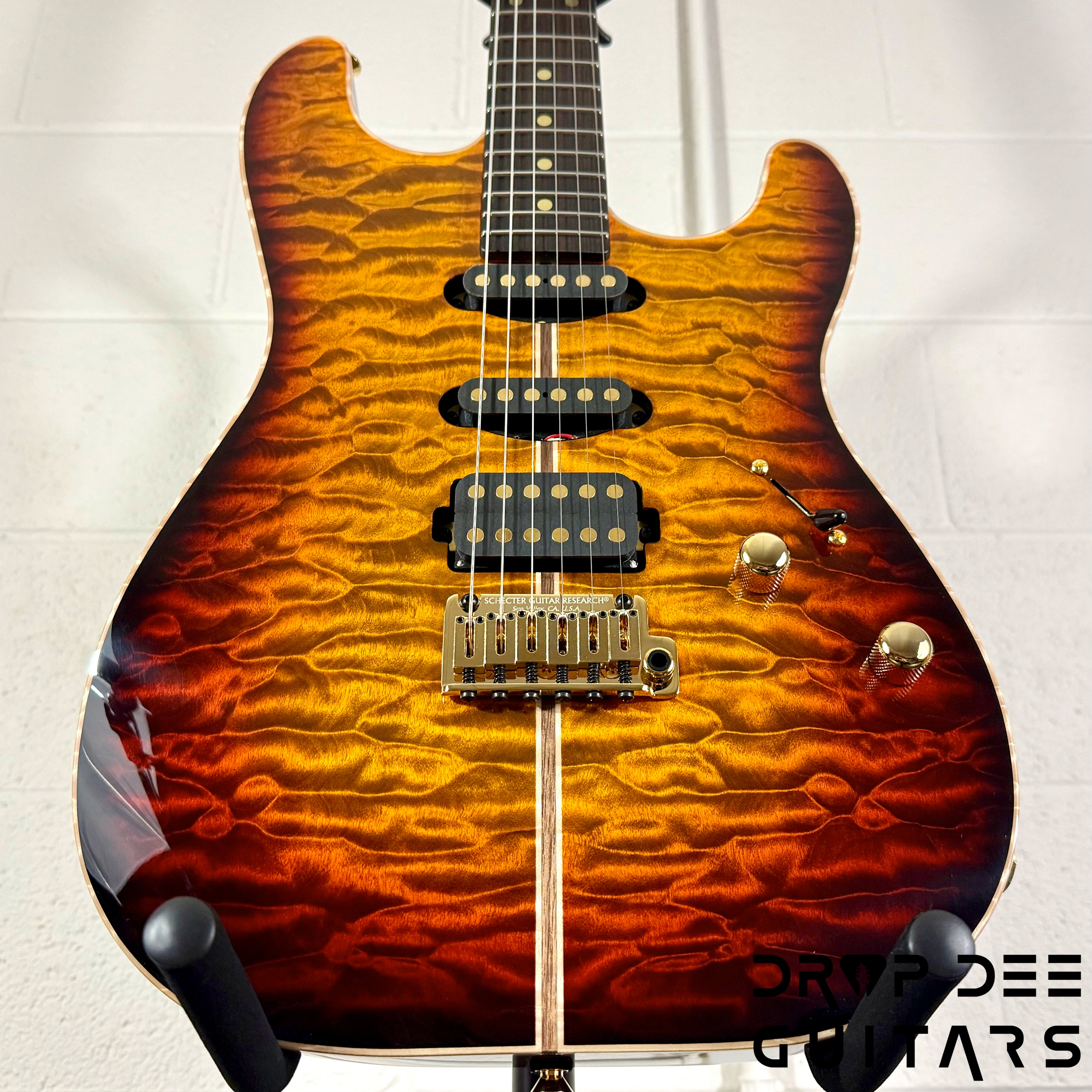 Schecter USA Custom Shop CET 50th Anniversary Electric Guitar w/ Case - Golden Anniversary