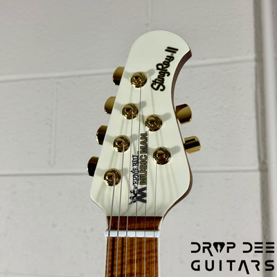 Ernie Ball Music Man Cory Wong StingRay II Deluxe Electric Guitar w/ Case - Polaris White