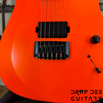 Schecter Custom Shop Sunset Extreme 6 Electric Guitar w/ Case - Neon Orange Satin