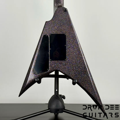 ESP USA V-II FR Electric Guitar w/ Case - Black Sparkle