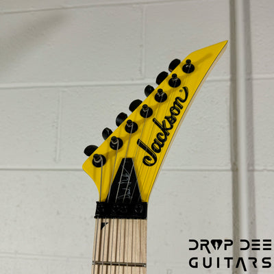 Jackson Pro Series Dave Davidson Signature WR7 Baritone 7-String Electric Guitar w/ Bag - Ferrari Yellow
