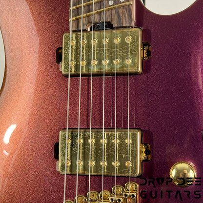 Ibanez Axe Lab Design SML721 Multi-Scale Electric Guitar - Rose Gold Chameleon