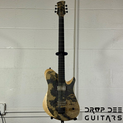 GV Guitars Mercenary Baritone Electric Guitar w/ Case - Stone