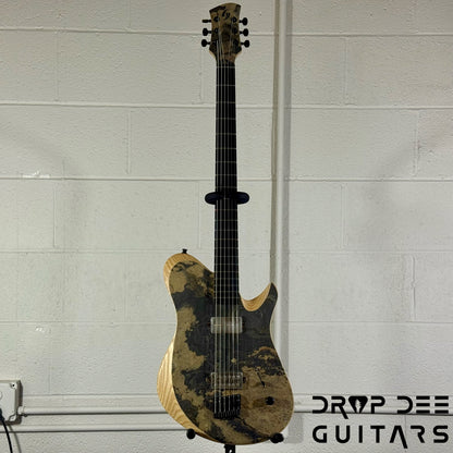 GV Guitars Mercenary Baritone Electric Guitar w/ Case - Stone