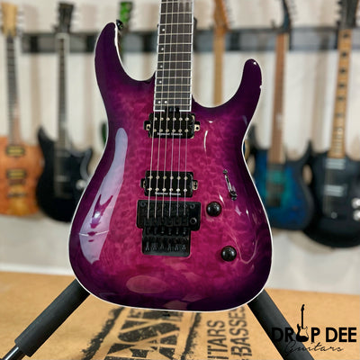 Jackson Pro Plus Series Dinky DKAQ Electric Guitar w/ Bag - Transparent Purple Burst