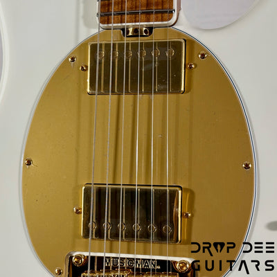 Ernie Ball Music Man Cory Wong StingRay II Deluxe Electric Guitar w/ Case - Polaris White