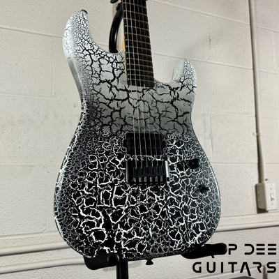 Schecter USA Custom Shop John Browne Signature Zenith Electric Guitar w/ Case - Fracture White