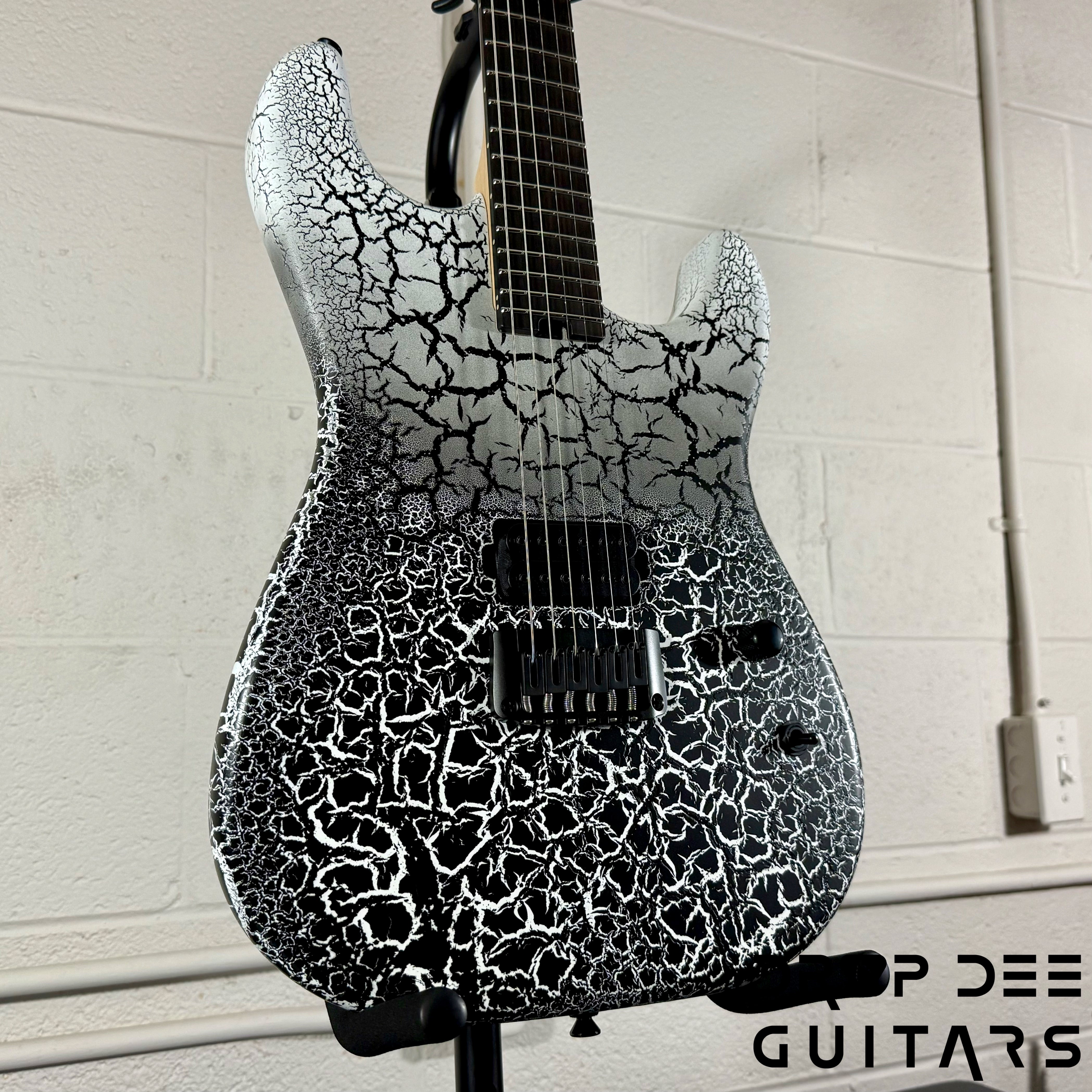 Schecter USA Custom Shop John Browne Signature Zenith Electric Guitar w/ Case - Fracture White