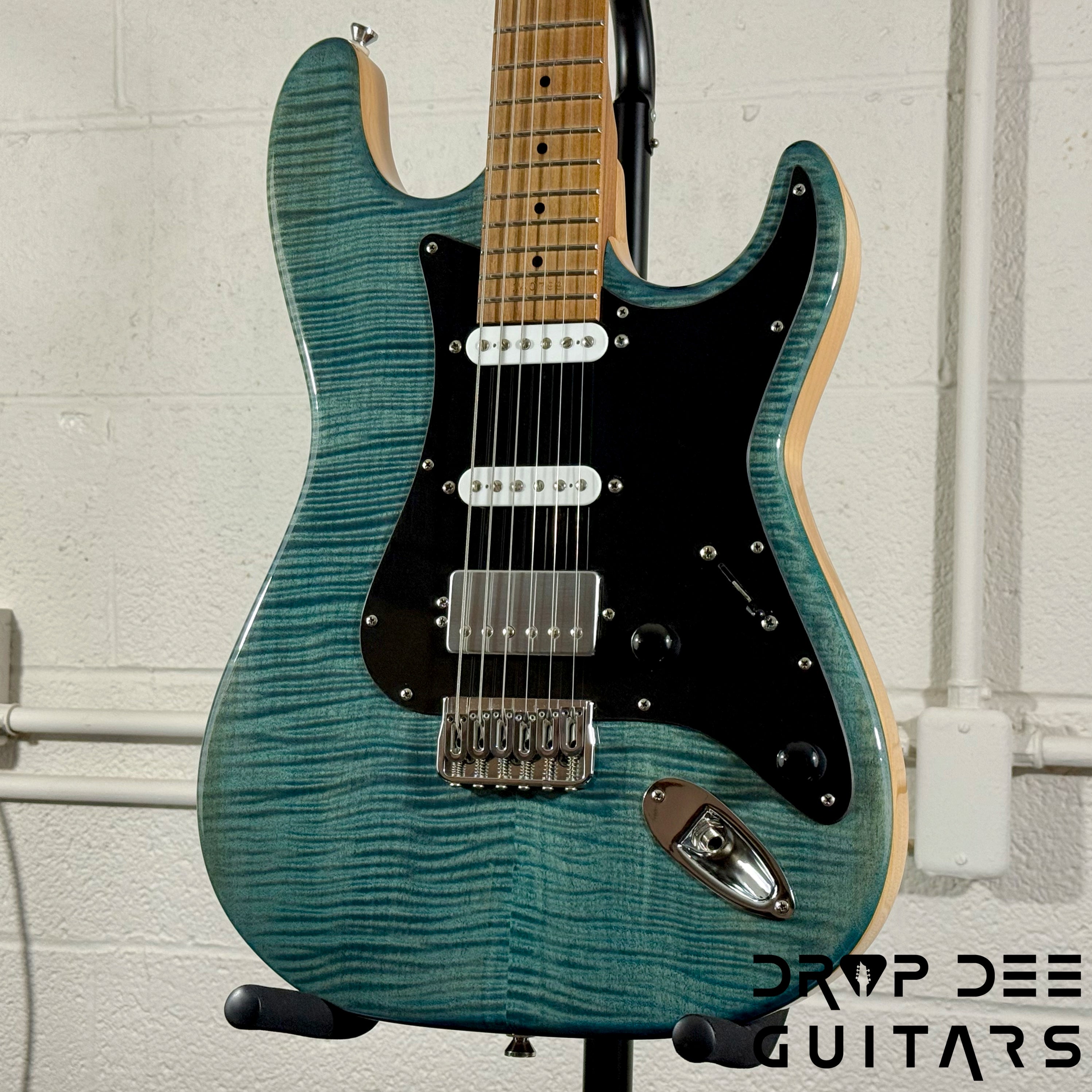 Kiesel Delos HSS Electric Guitar w/ Bag - Trans Blue