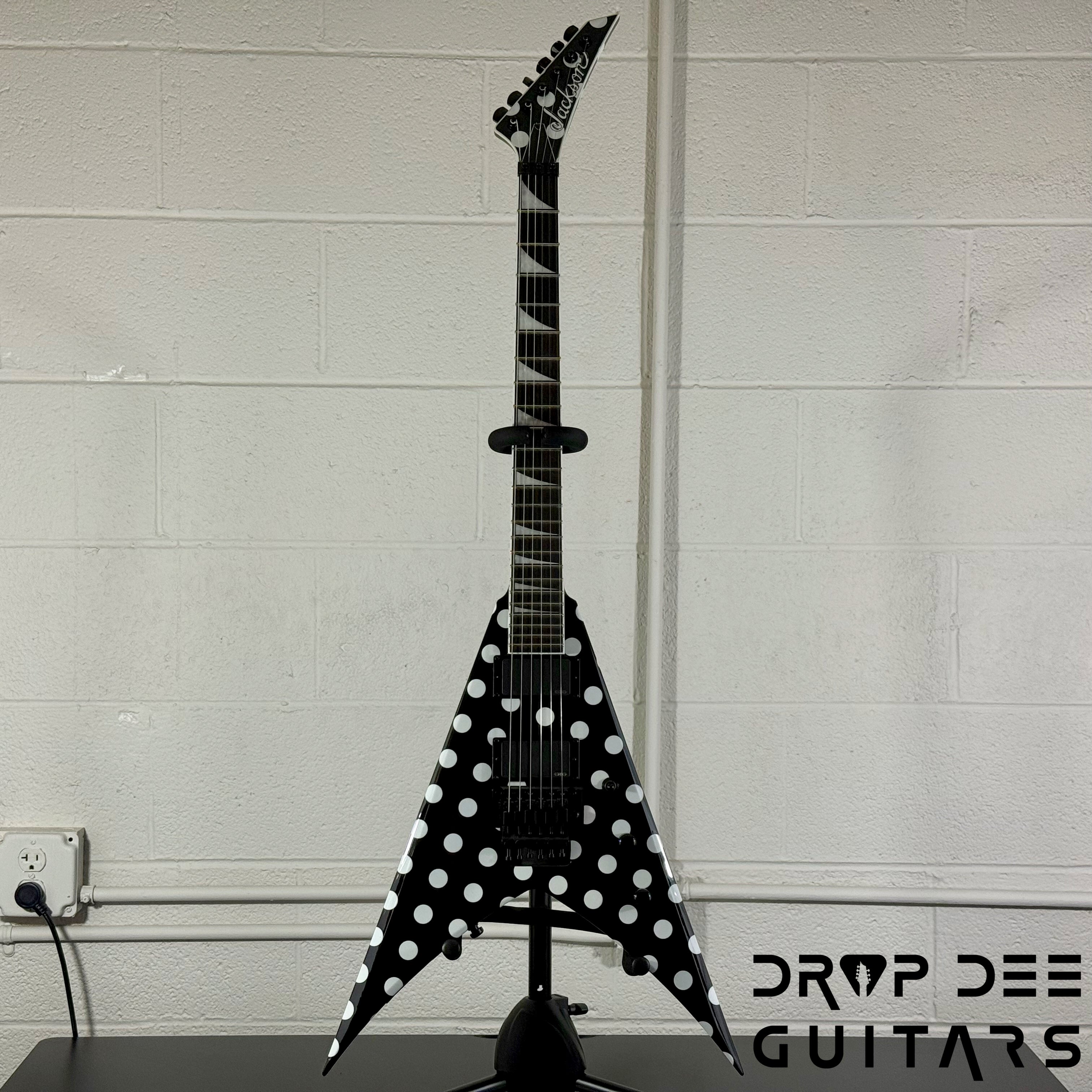 Jackson Pro Series Limited Edition Signature Phil Demmel KV King V Electric Guitar w/ Case - Polka Dot