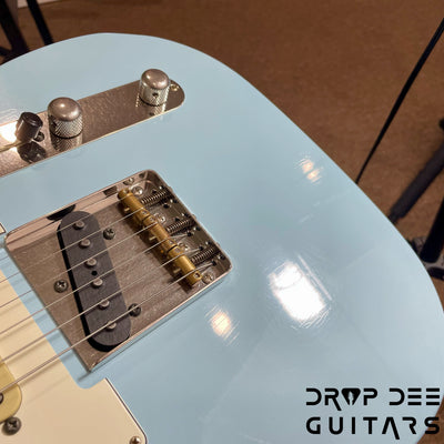 Schecter Custom Shop PT Wembley Studio Electric Guitar w/ Case - Sonic Blue Aged Nitro