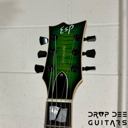 ESP USA Eclipse Electric Guitar w/ Case - Dark Lime Sunburst