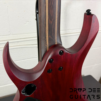 Ibanez Standard RGD721FA Baritone 7-String Electric Guitar - Stained Wine Red Burst Flat