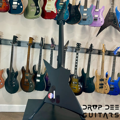 ESP LTD EX-7 Baritone Black Metal Electric Guitar