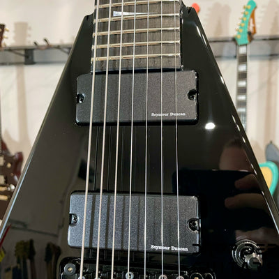 Jackson USA Signature Corey Beaulieu King V KV7 7-String Electric Guitar w/ Case - Gloss Black