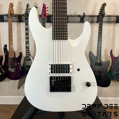 ESP LTD M-7BHT Arctic Metal Baritone Evertune Electric Guitar