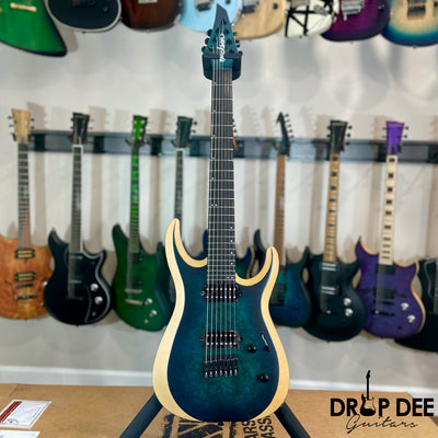 Jackson Pro Plus Series Dinky MDK7P HT Baritone 7-String Electric Guitar w/ Bag - Chlorine Burst