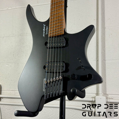Strandberg Boden Standard N2.6 Multiscale Headless Electric Guitar w/ Bag - Black Satin Metallic