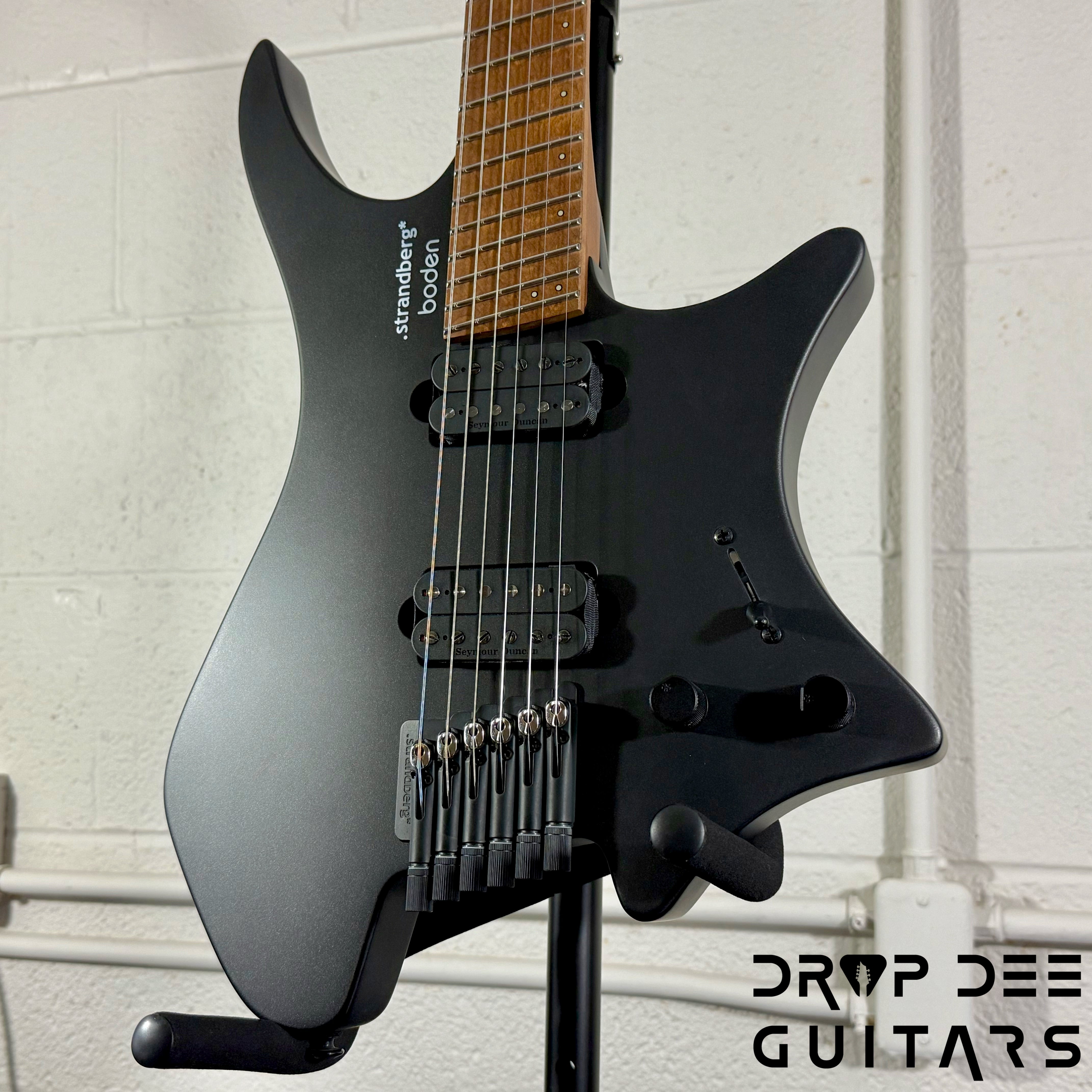 Strandberg Boden Standard N2.6 Multiscale Headless Electric Guitar w/ Bag - Black Satin Metallic