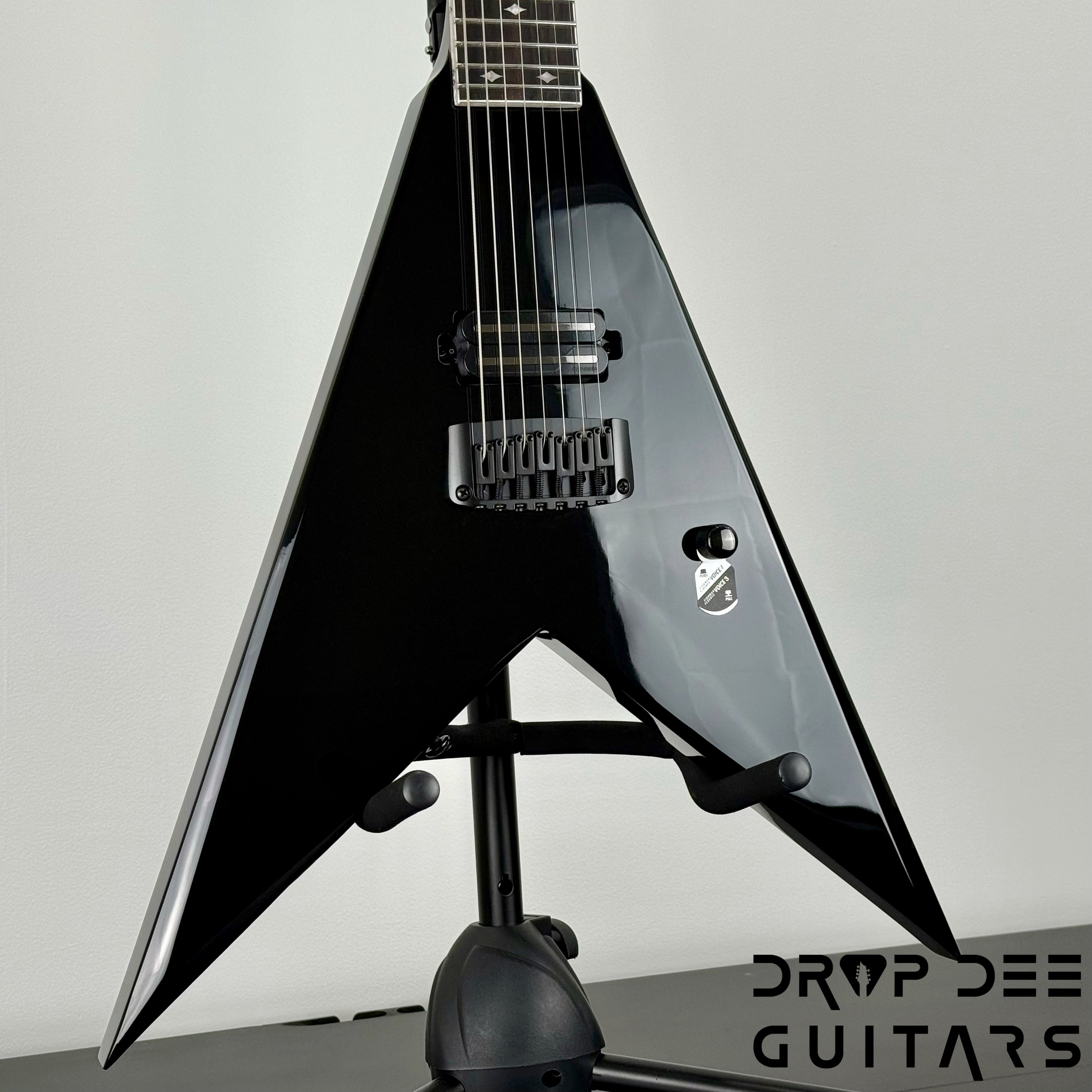 ESP LTD Jack Simmons JS-7 Baritone 7-String Electric Guitar w/ Case - Black