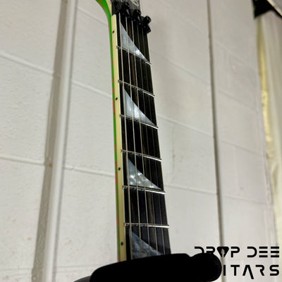 Jackson USA Custom Shop Special Edition Warrior Electric Guitar w/ Case - Slime Time Splatter