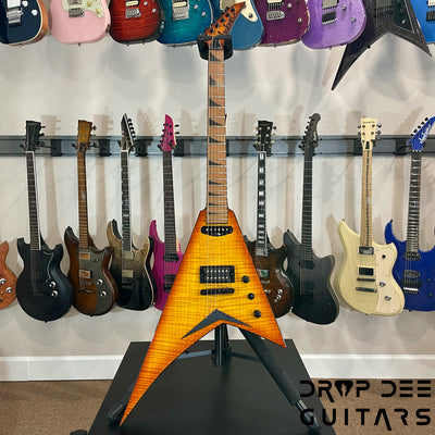 Jackson Custom Shop Randy Rhoads HS Electric Guitar w/ Case - Amber Lager Burst