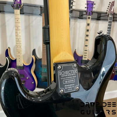 Schecter Custom Shop California Custom Pro Electric Guitar w/ Case - Black Pearl