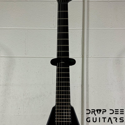 Jackson USA Custom Shop King V 1H TOM Electric Guitar w/ Case - Blackout