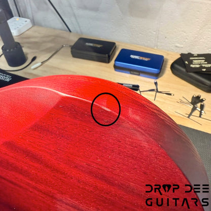 Ibanez Standard RGD721FA Baritone 7-String Electric Guitar - Stained Wine Red Burst Flat