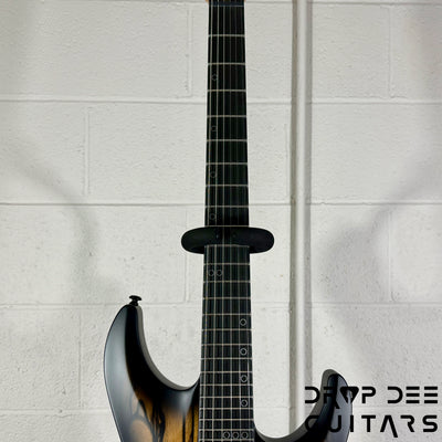 Schecter Diamond Series C-1 Pale Moon Electric Guitar - Natural Satin with Black Burst
