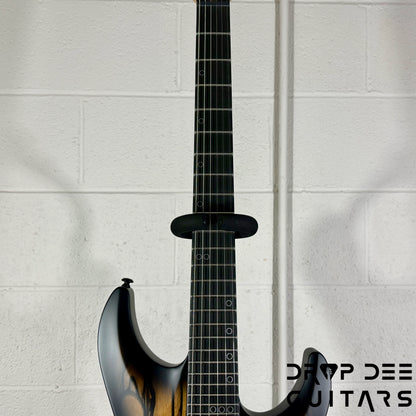 Schecter Diamond Series C-1 Pale Moon Electric Guitar - Natural Satin with Black Burst