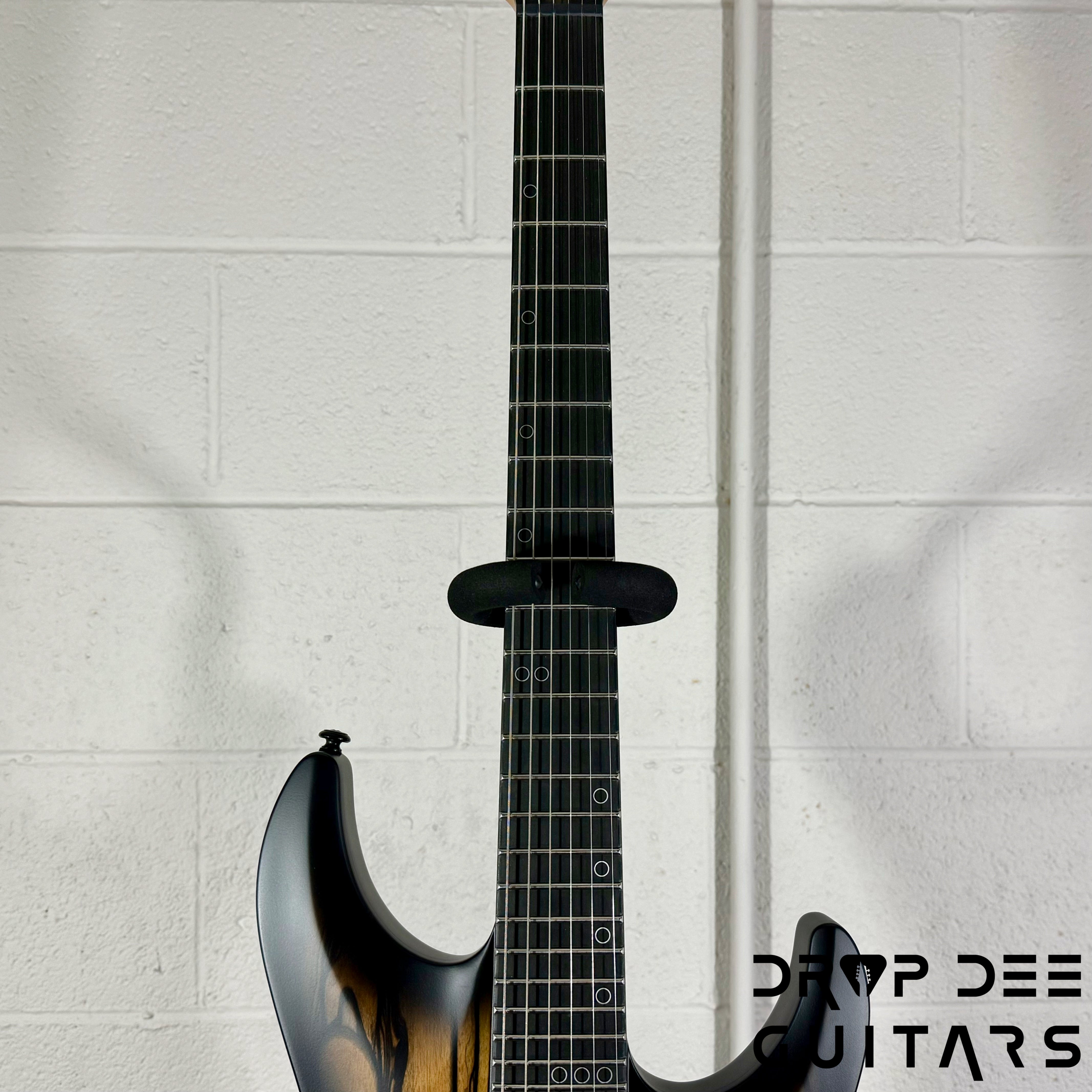 Schecter Diamond Series C-1 Pale Moon Electric Guitar - Natural Satin with Black Burst