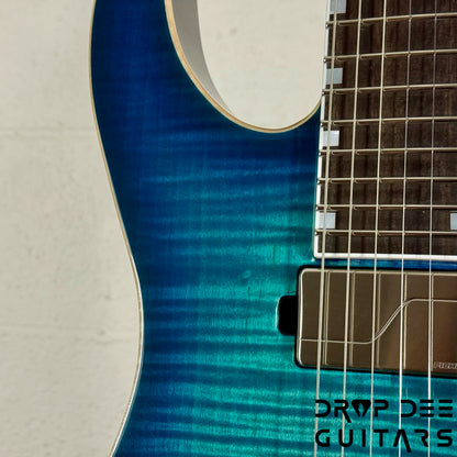 ESP USA M-II NTB NT Electric Guitar w/ Case - Aqua Marine Sunburst