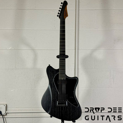 Balaguer 10th Anniversary Espada Modern Baritone Electric Guitar w/ Case - Rustic Black Satin