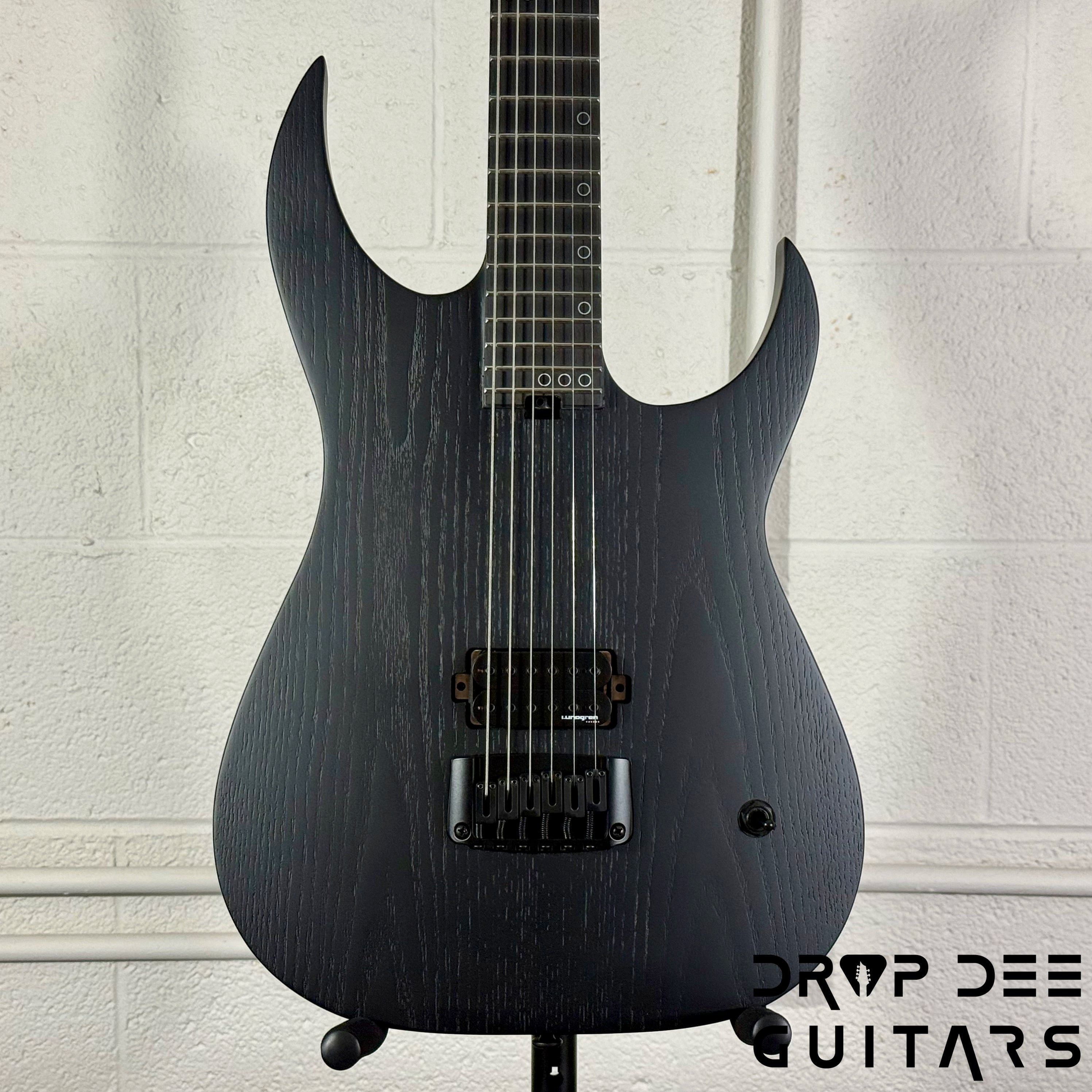 Schecter Diamond Series Keith Merrow KM-6 MK-III EX Baritone Electric Guitar - Satin Black Open Pore