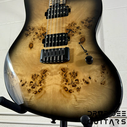 Balaguer DDG Exclusive Select Series Growler Baritone Electric Guitar w/ Bag - See-Thru Two-Tone Black Edge Burst