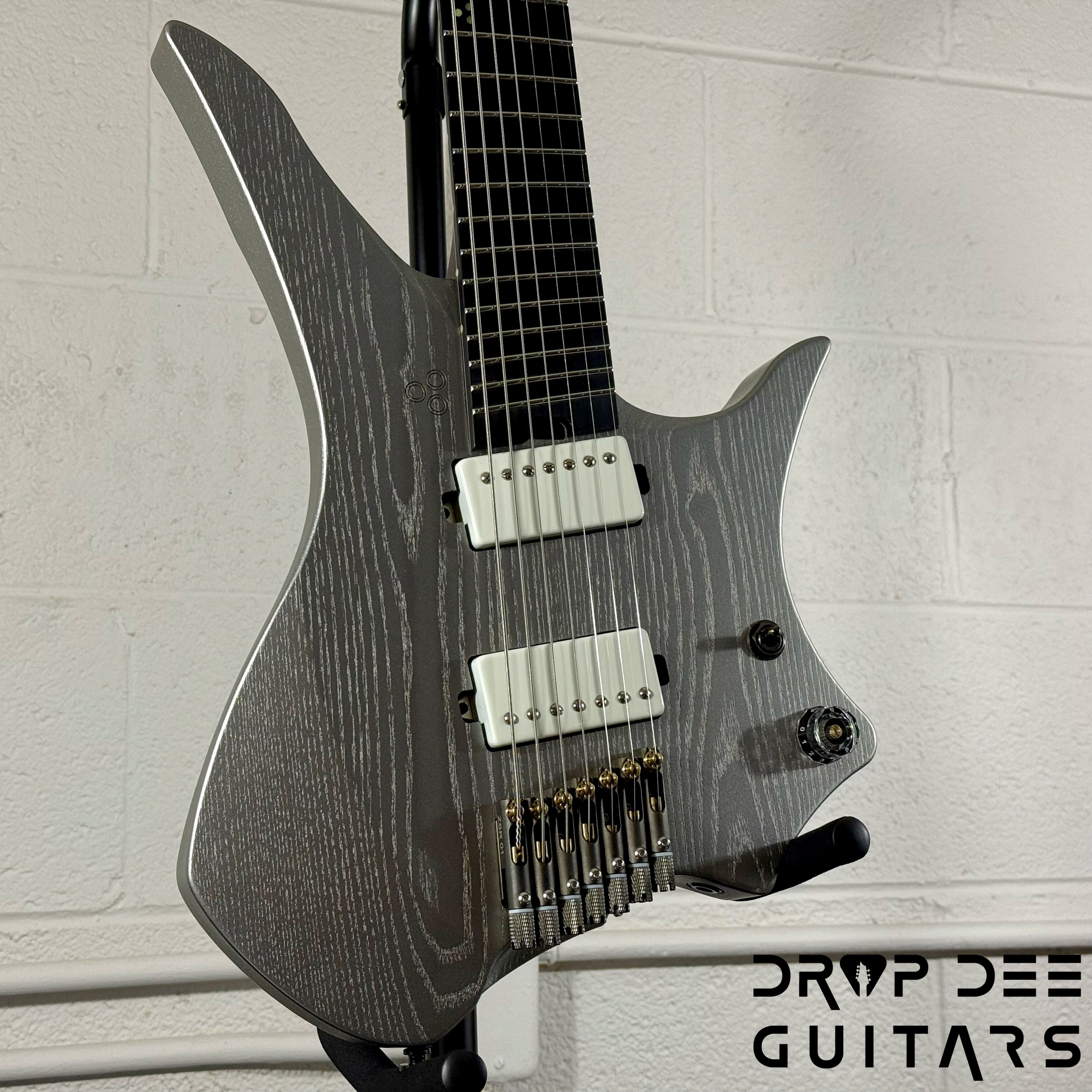 GOC Varja 7 Multiscale 7-String Electric Guitar w/ Bag - Silver